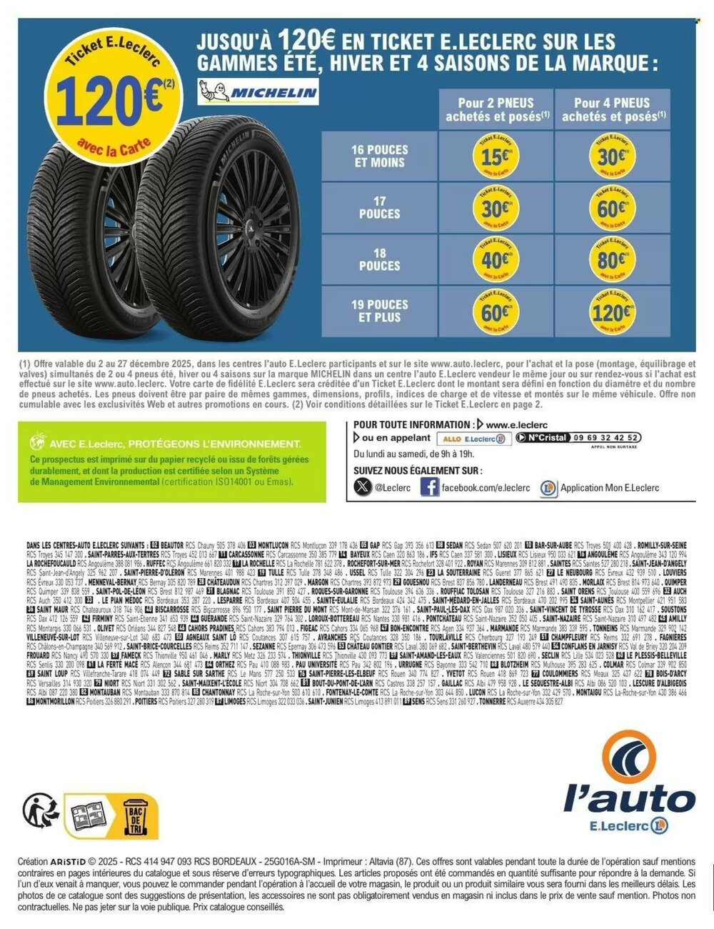 Prospectus promotionnel E.Leclerc L'Auto valable à partir du 02/12/2025 - Page 16.