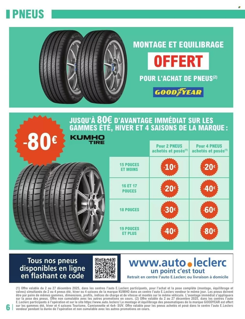 Prospectus promotionnel E.Leclerc L'Auto valable à partir du 02/12/2025 - Page 6.
