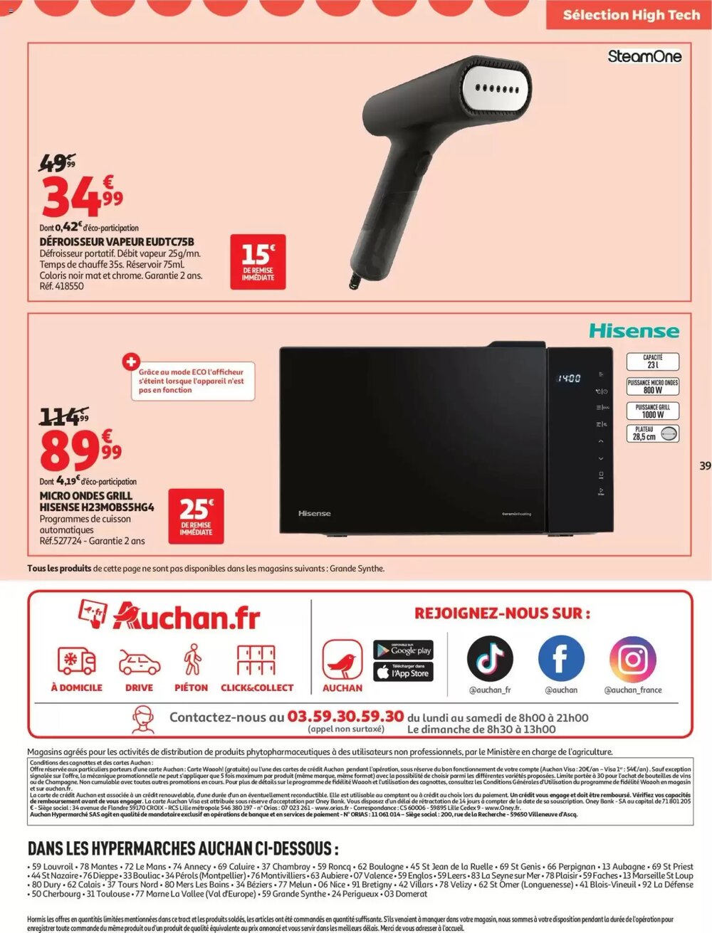 Prospectus promotionnel Auchan valable à partir du 02/12/2025 - Page 39.