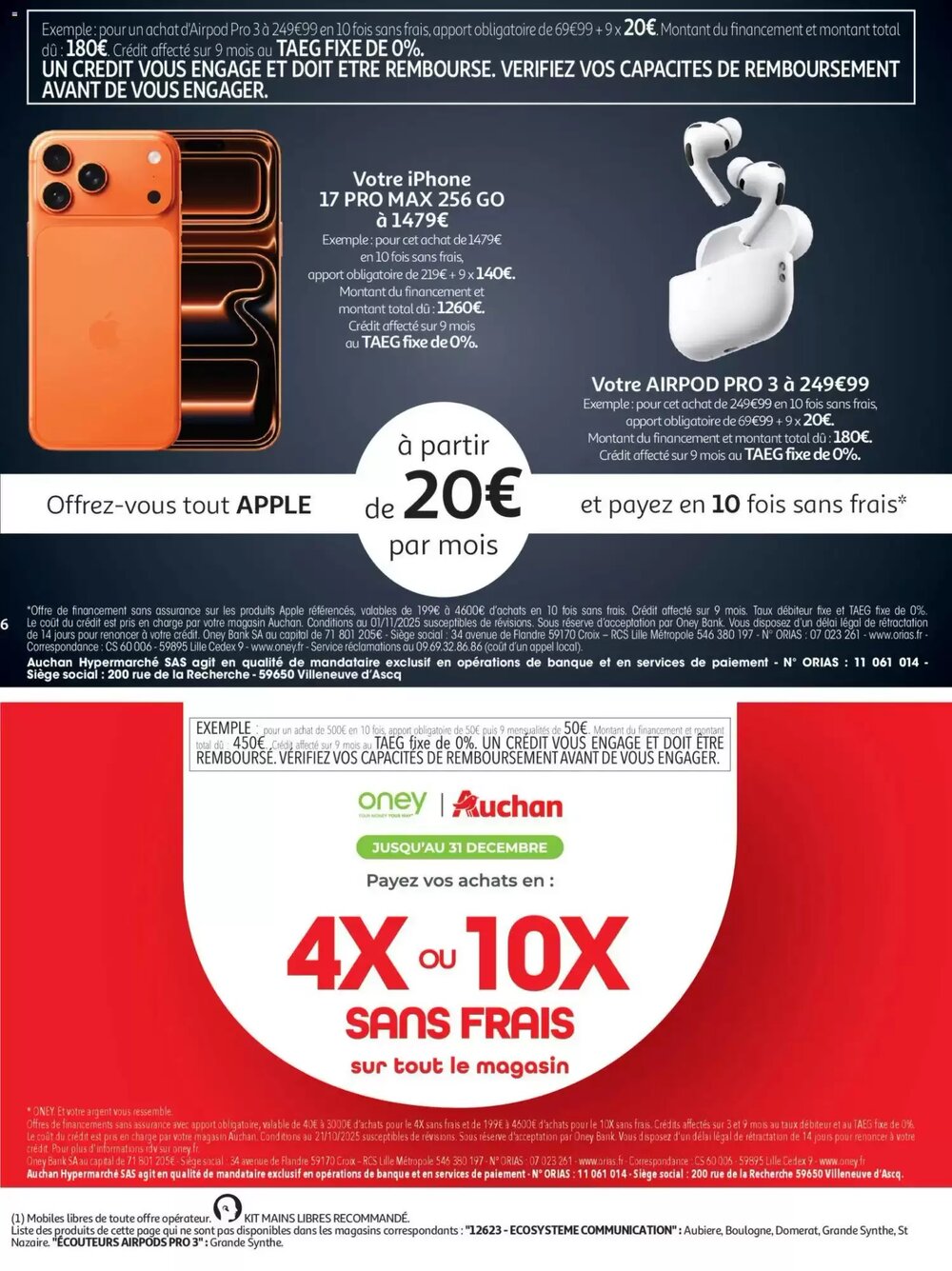 Prospectus promotionnel Auchan valable à partir du 02/12/2025 - Page 6.