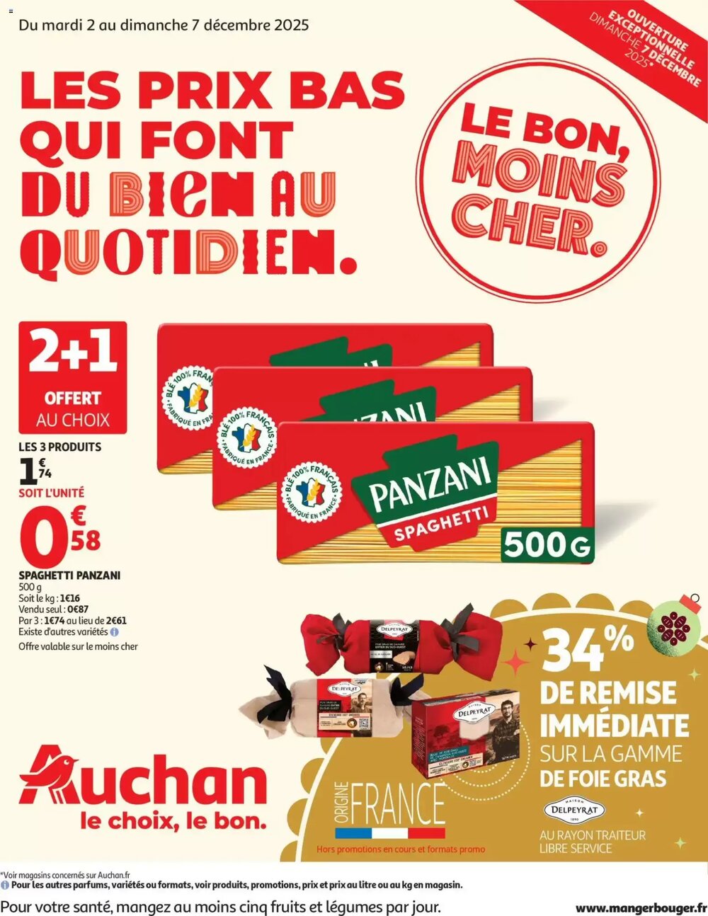 Prospectus promotionnel Auchan valable à partir du 02/12/2025 - Page 1.