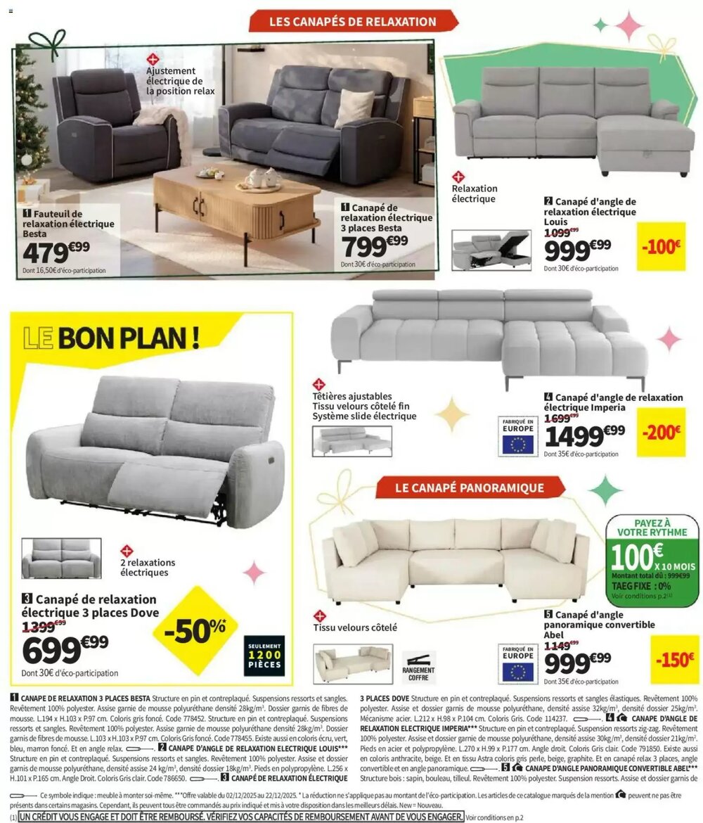 Prospectus promotionnel Conforama valable à partir du 02/12/2025 - Page 10.