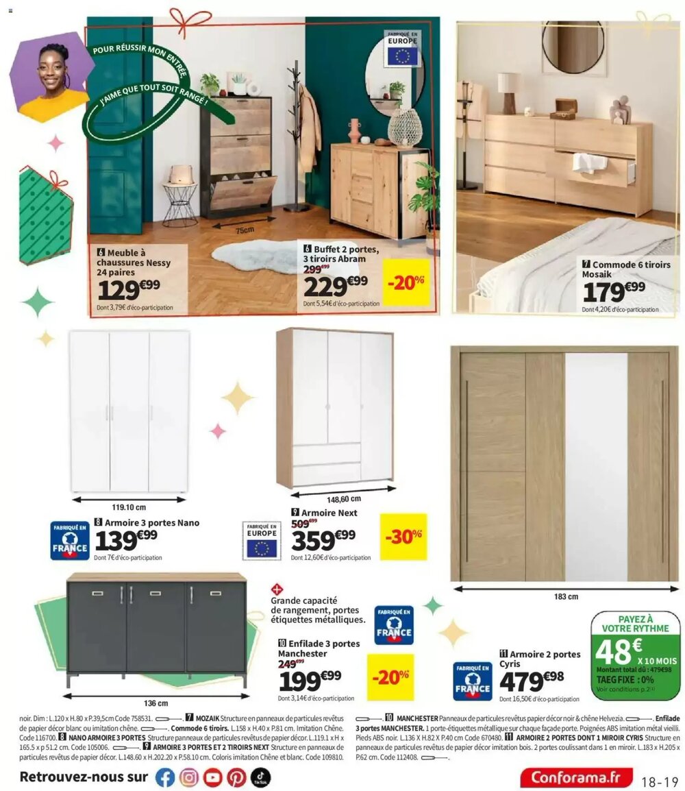 Prospectus promotionnel Conforama valable à partir du 02/12/2025 - Page 19.