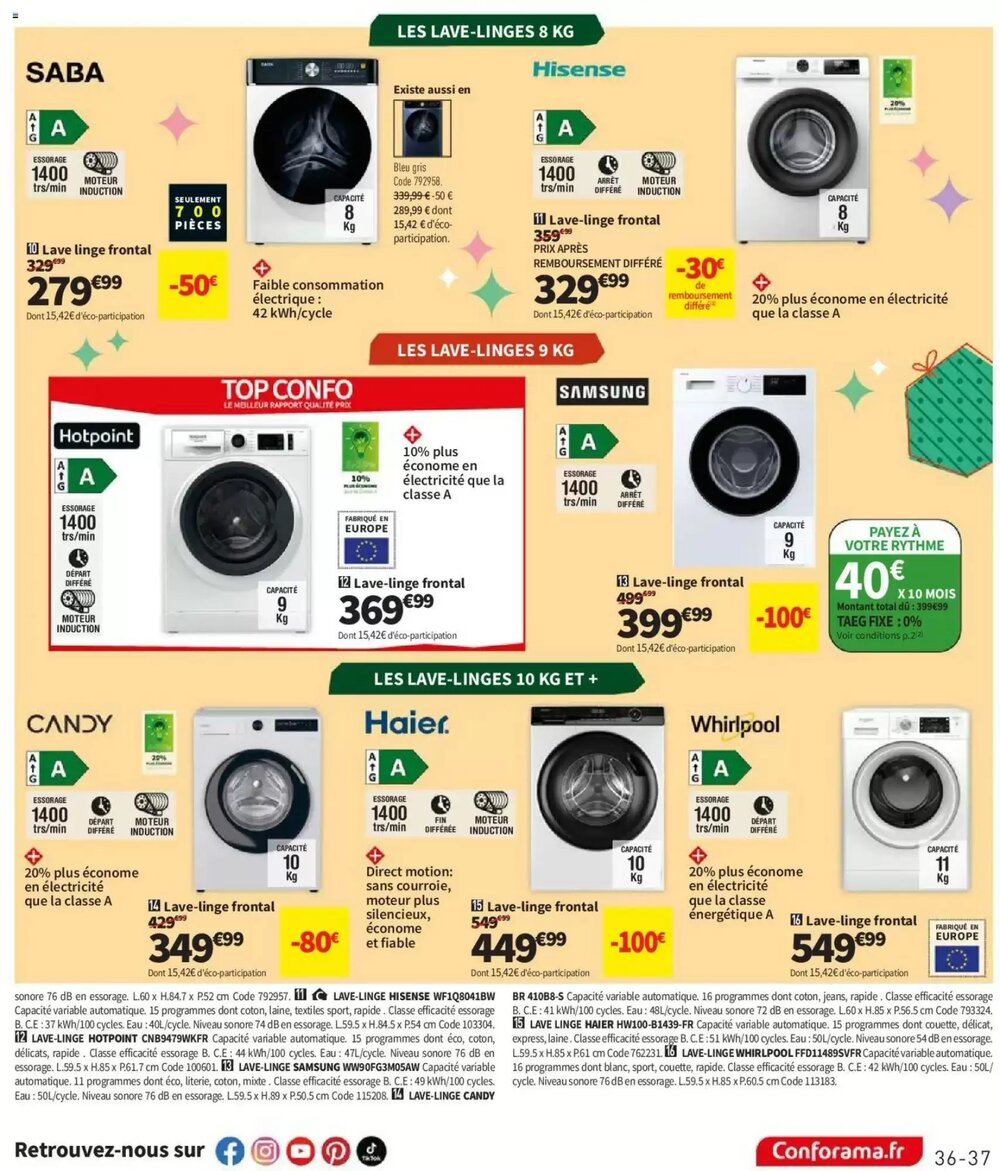 Prospectus promotionnel Conforama valable à partir du 02/12/2025 - Page 37.