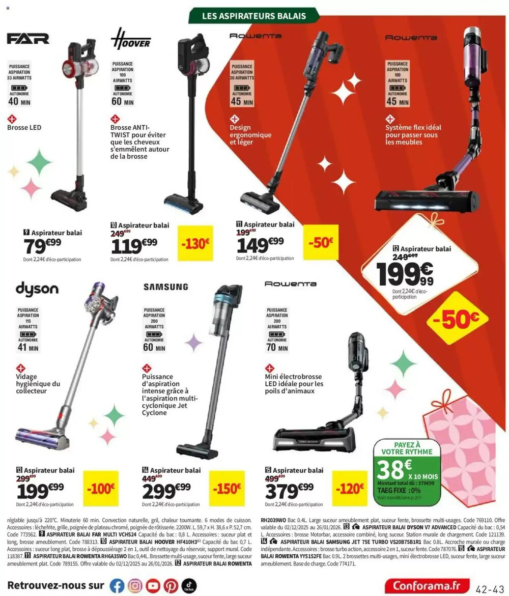 Prospectus promotionnel Conforama valable à partir du 02/12/2025 - Page 43.