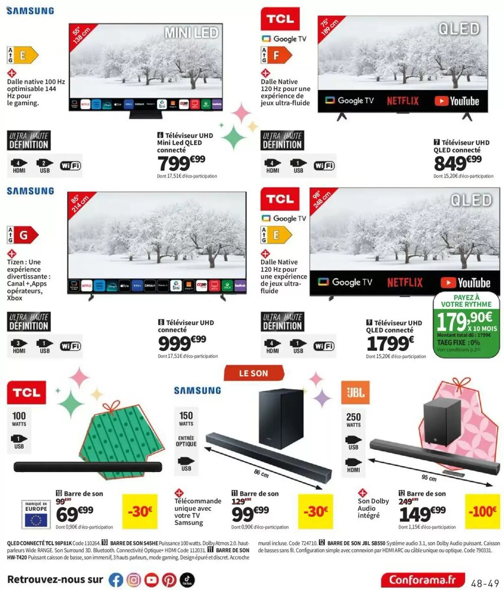 Prospectus promotionnel Conforama valable à partir du 02/12/2025 - Page 49.