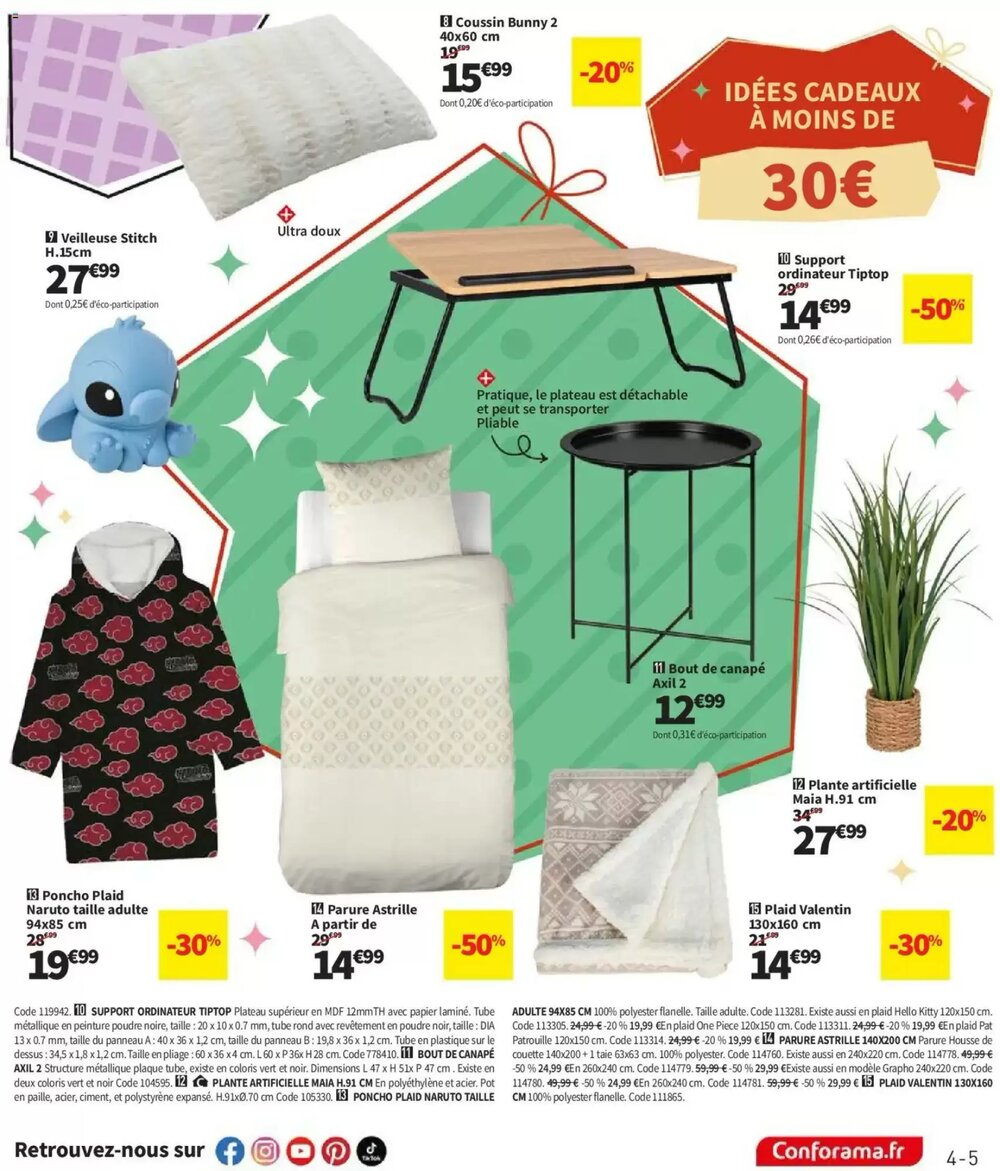 Prospectus promotionnel Conforama valable à partir du 02/12/2025 - Page 5.