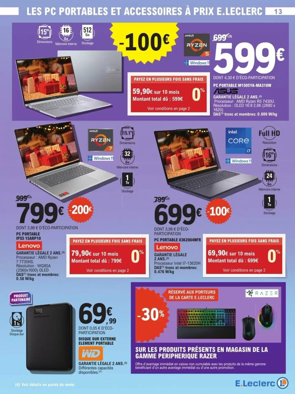 Prospectus promotionnel E.Leclerc valable à partir du 02/12/2025 - Page 13.