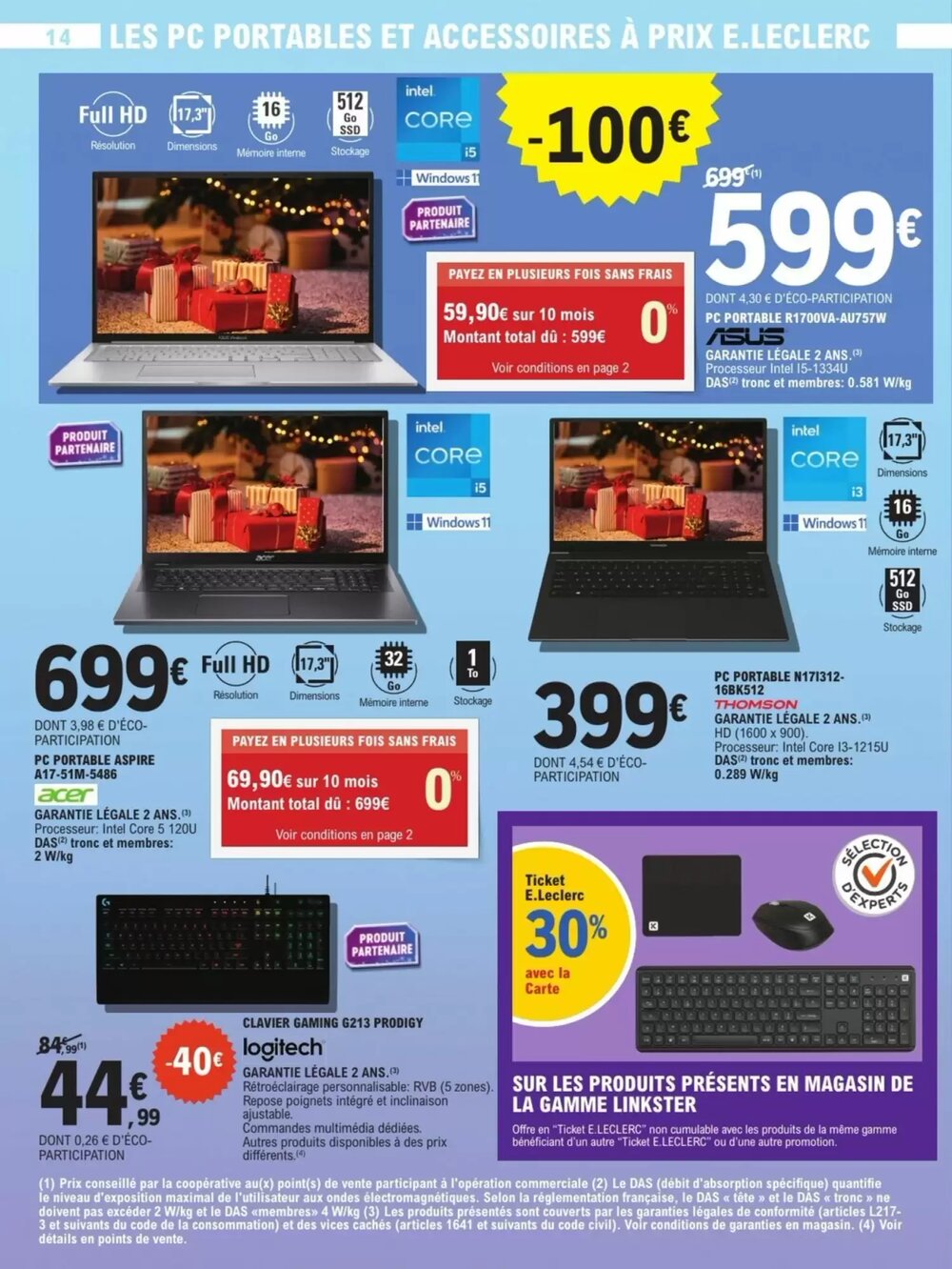 Prospectus promotionnel E.Leclerc valable à partir du 02/12/2025 - Page 14.