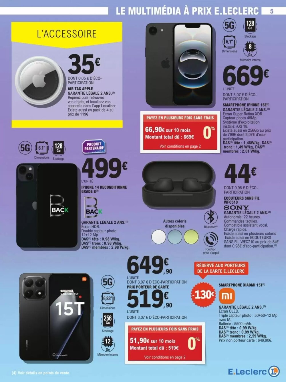 Prospectus promotionnel E.Leclerc valable à partir du 02/12/2025 - Page 5.