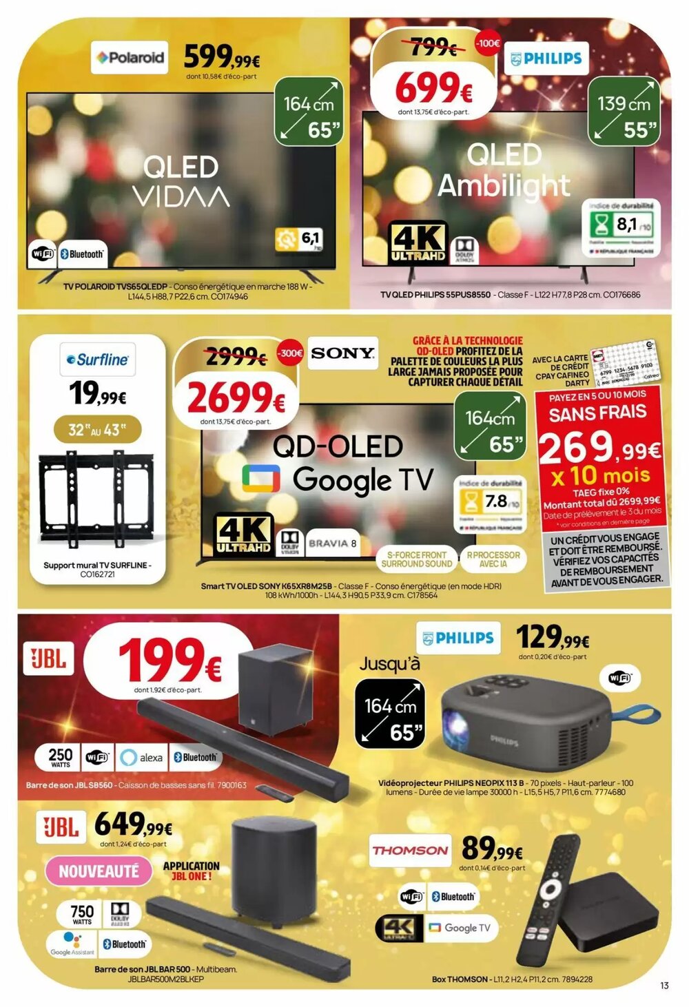 Prospectus promotionnel Darty valable à partir du 02/12/2025 - Page 13.