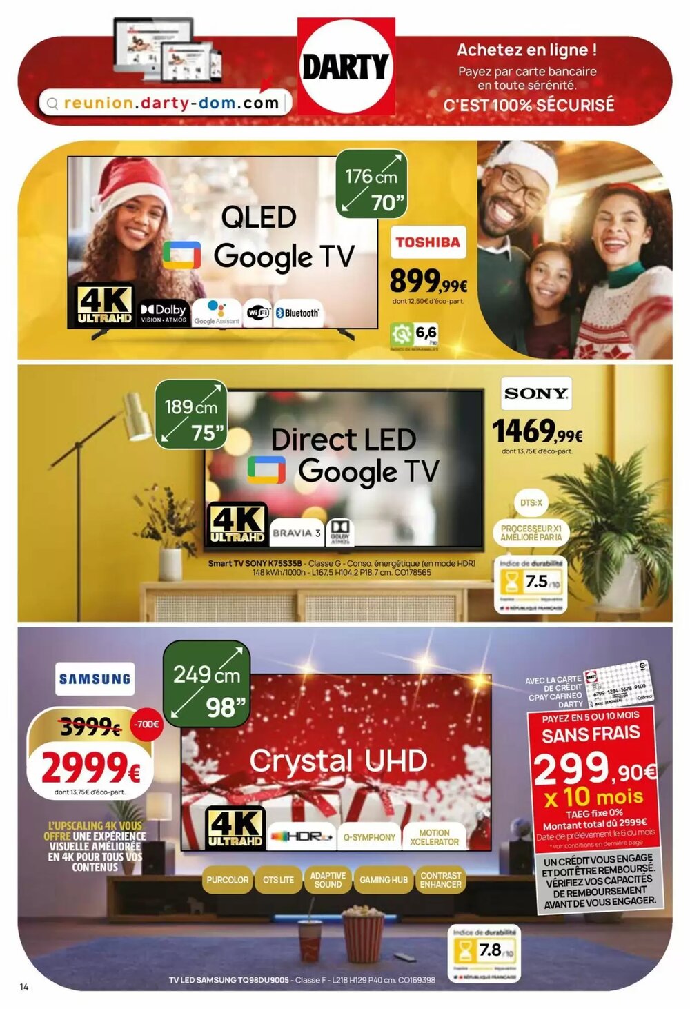 Prospectus promotionnel Darty valable à partir du 02/12/2025 - Page 14.