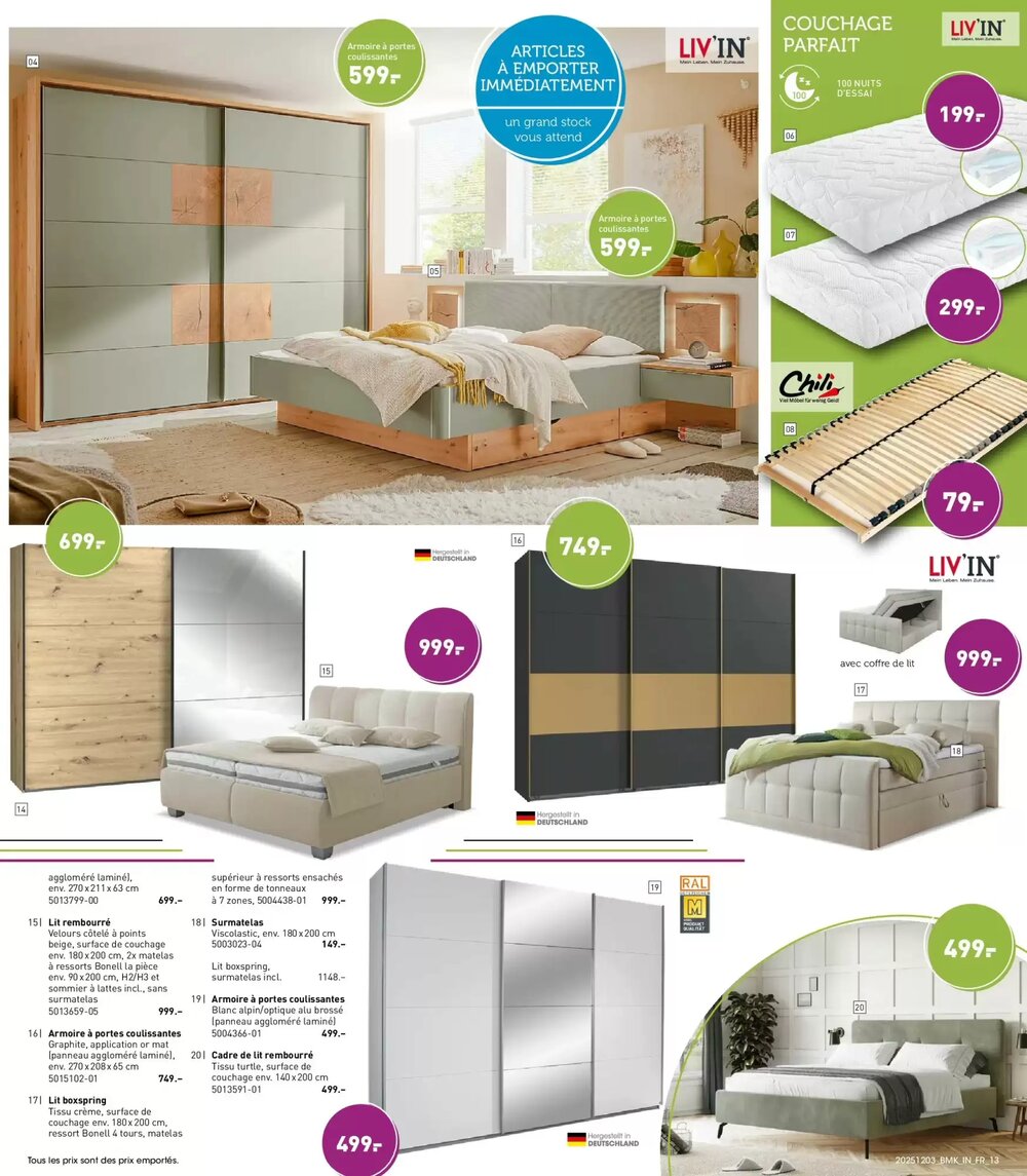 Prospectus promotionnel Möbel Martin valable à partir du 02/12/2025 - Page 13.