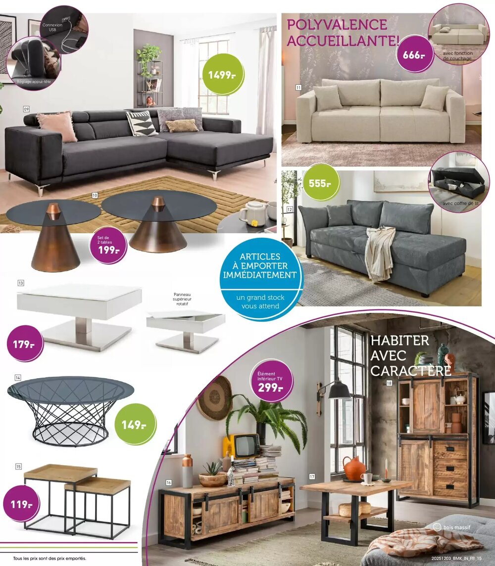 Prospectus promotionnel Möbel Martin valable à partir du 02/12/2025 - Page 15.
