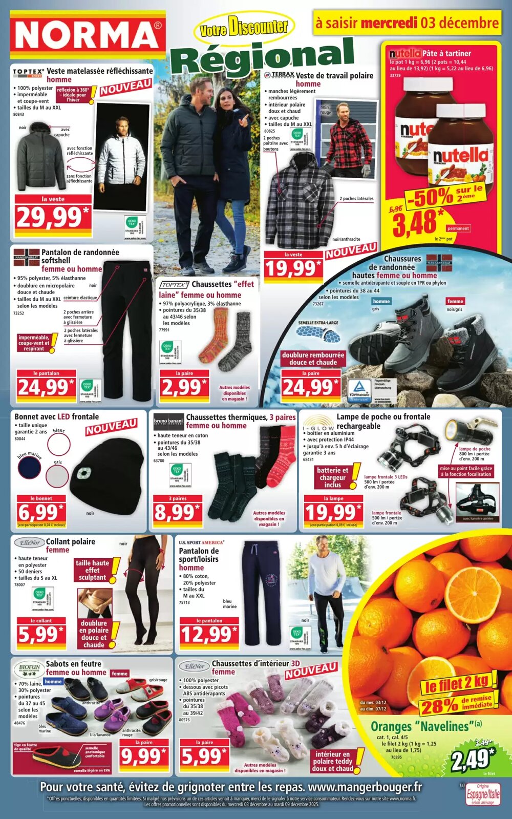 Prospectus promotionnel Norma valable à partir du 03/12/2025 - Page 1.