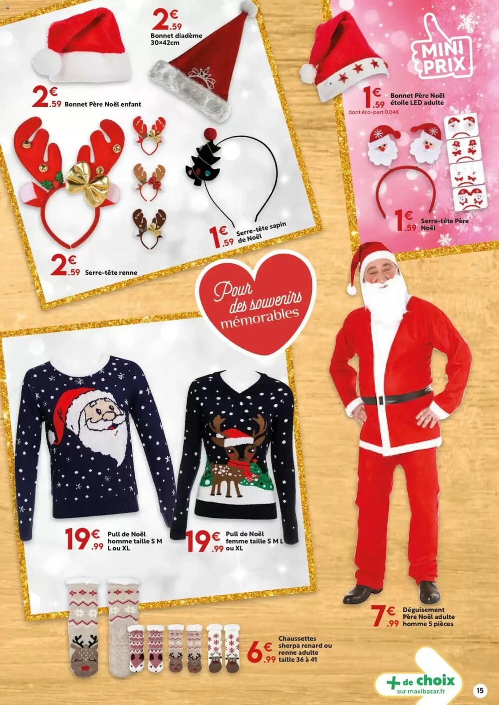 Prospectus promotionnel Maxi Bazar valable à partir du 03/12/2025 - Page 15.