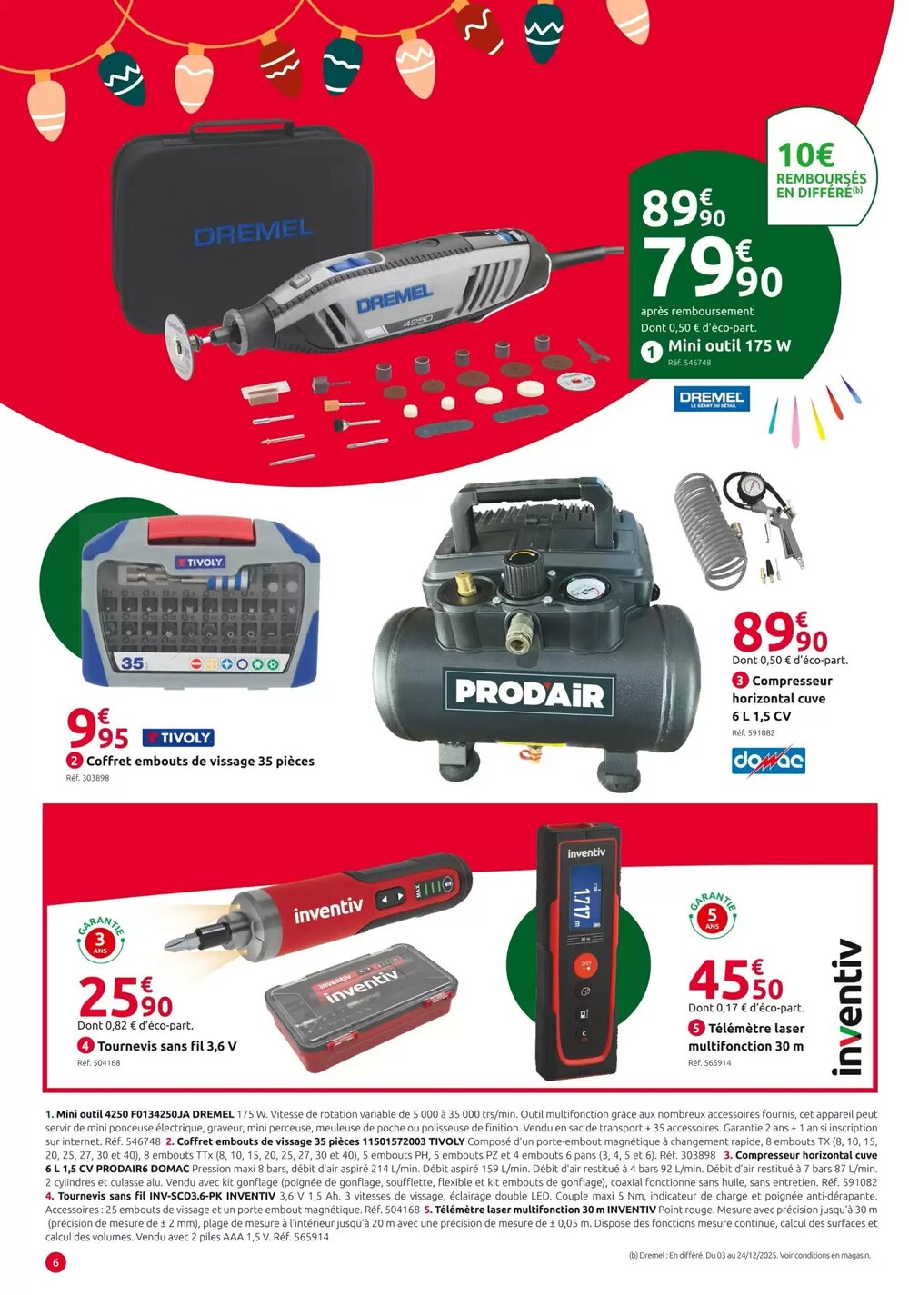 Prospectus promotionnel Mr Bricolage valable à partir du 03/12/2025 - Page 6.