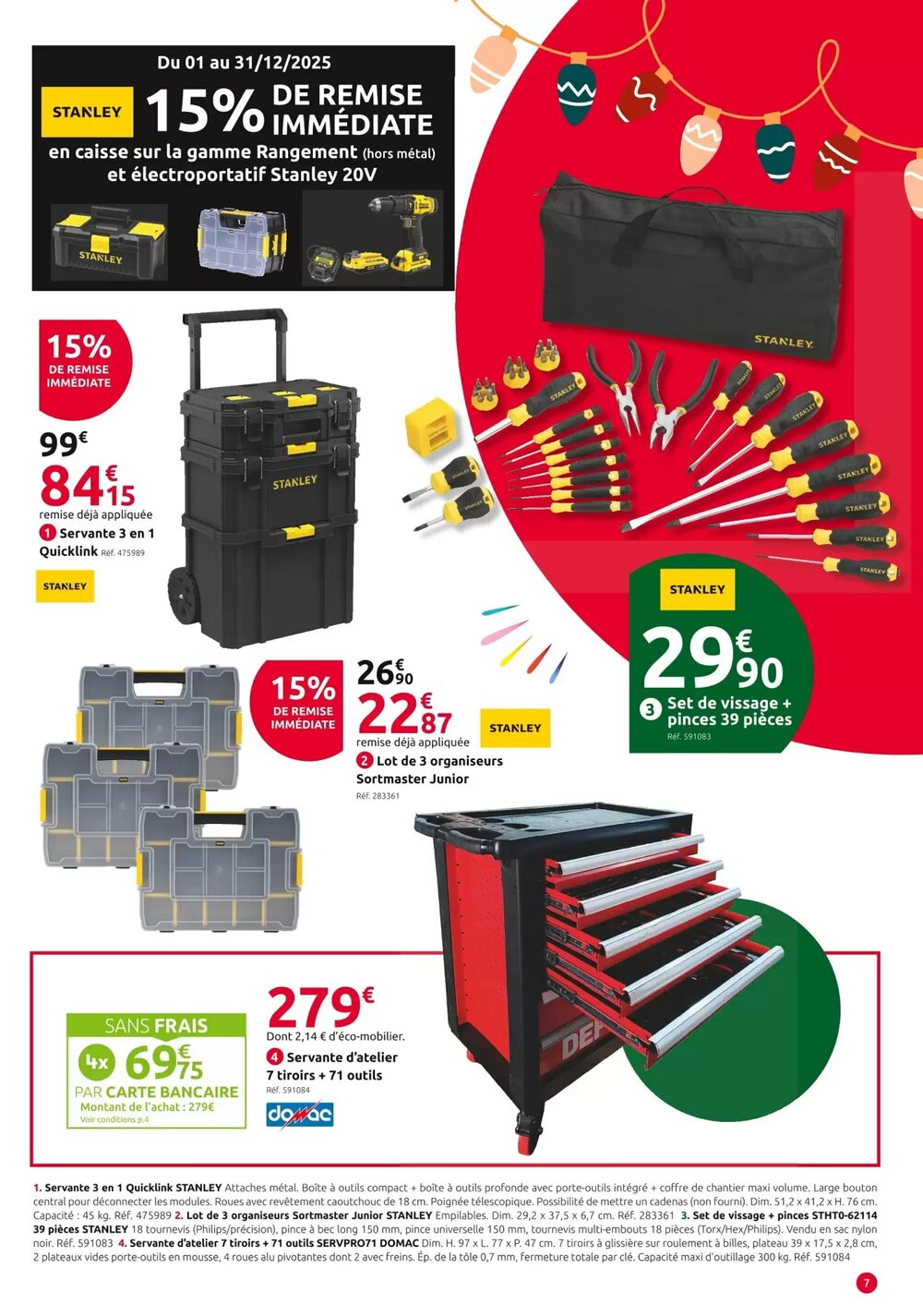 Prospectus promotionnel Mr Bricolage valable à partir du 03/12/2025 - Page 7.