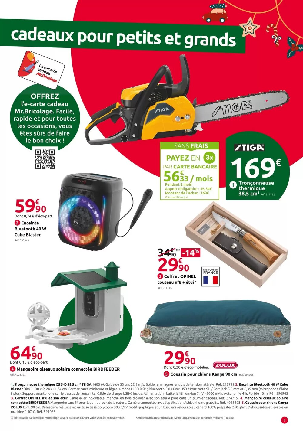 Prospectus promotionnel Mr Bricolage valable à partir du 03/12/2025 - Page 9.