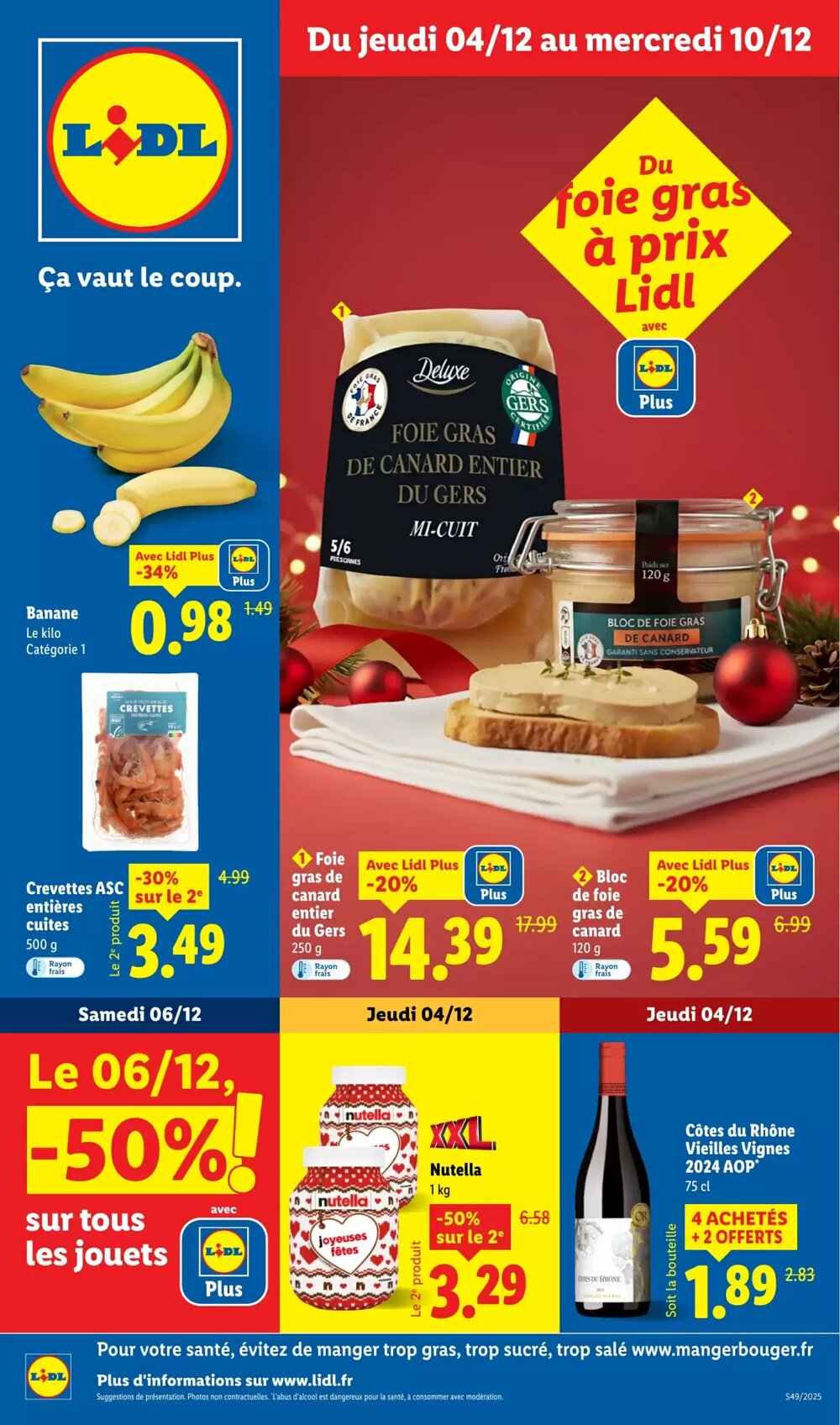 Prospectus promotionnel Lidl valable à partir du 04/12/2025 - Page 1.