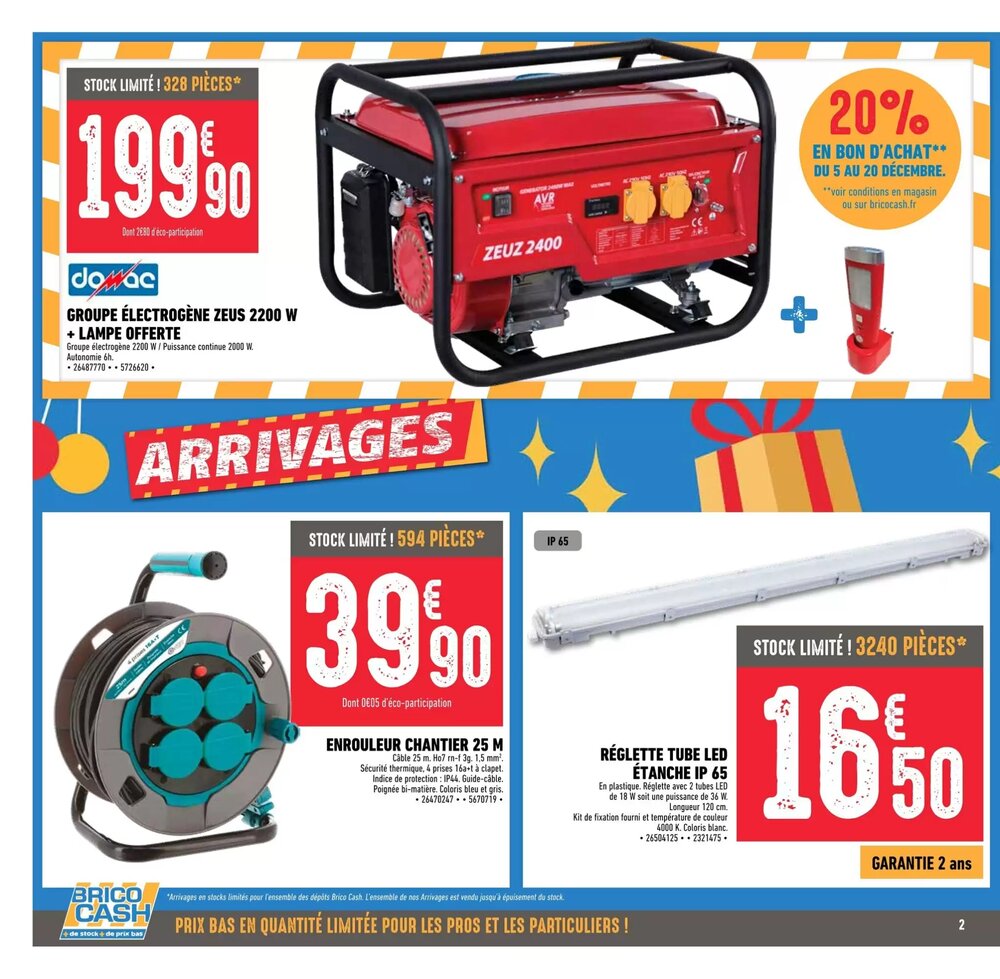 Prospectus promotionnel Brico Cash valable à partir du 05/12/2025 - Page 2.
