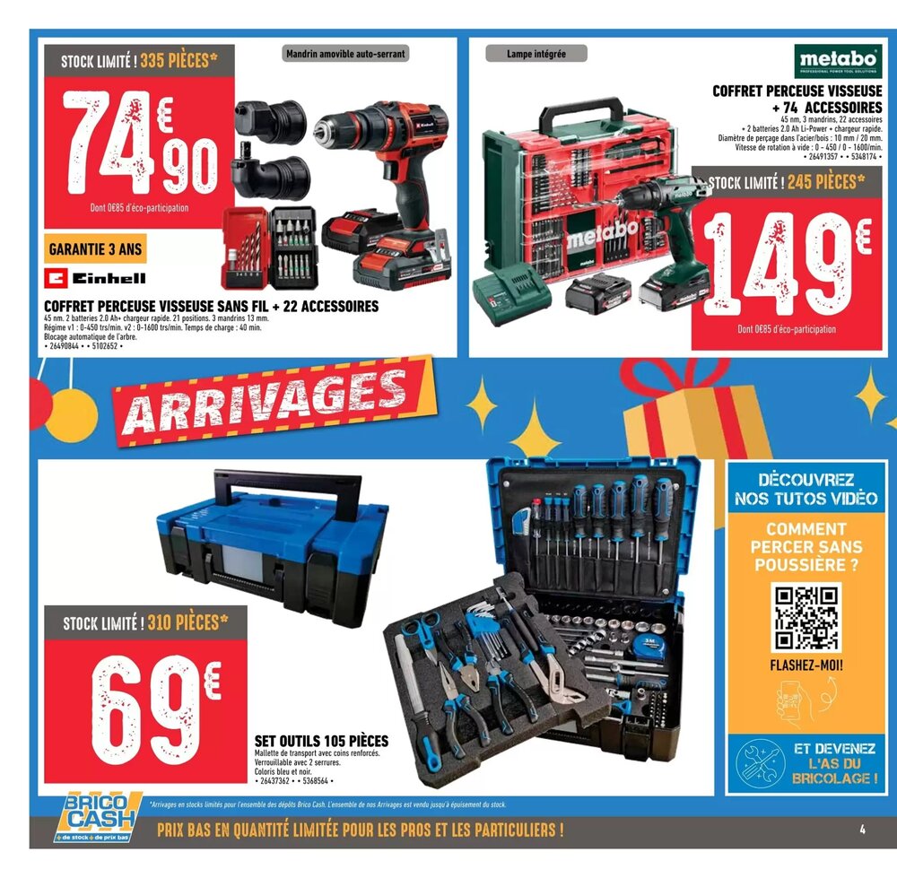 Prospectus promotionnel Brico Cash valable à partir du 05/12/2025 - Page 4.