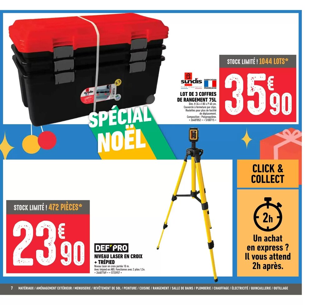 Prospectus promotionnel Brico Cash valable à partir du 05/12/2025 - Page 7.