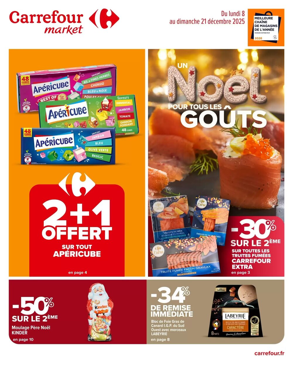 Prospectus promotionnel Carrefour Market valable à partir du 08/12/2025 - Page 1.