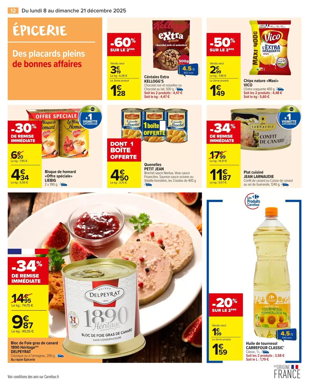 Prospectus promotionnel Carrefour Market valable à partir du 08/12/2025 - Page 14.