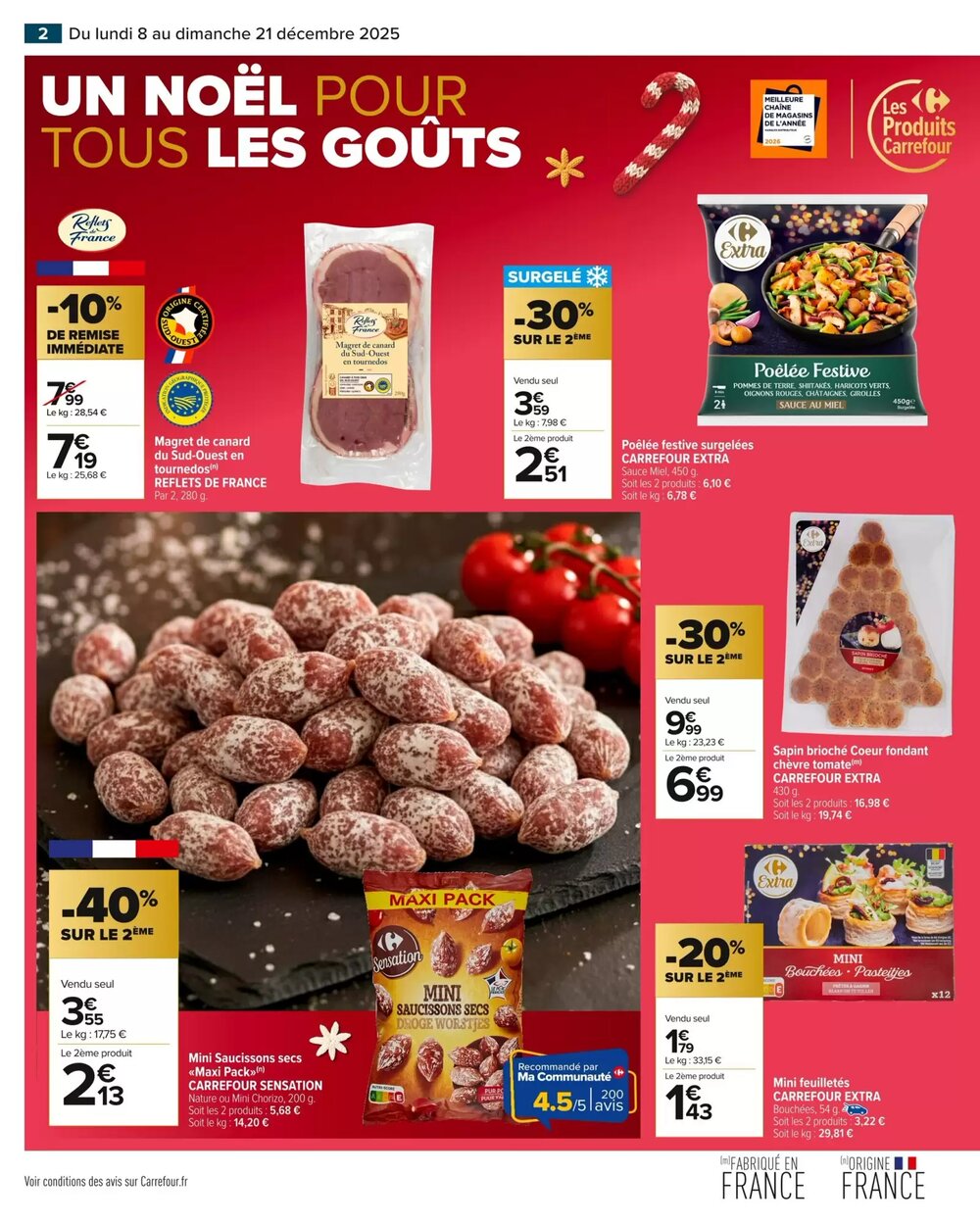 Prospectus promotionnel Carrefour Market valable à partir du 08/12/2025 - Page 4.