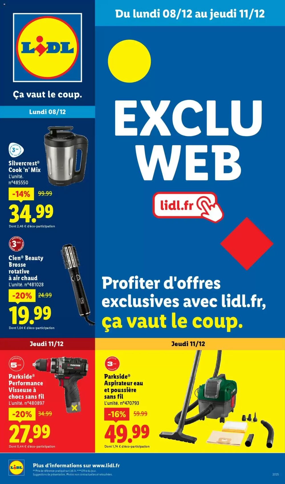 Prospectus promotionnel Lidl valable à partir du 08/12/2025 - Page 1.