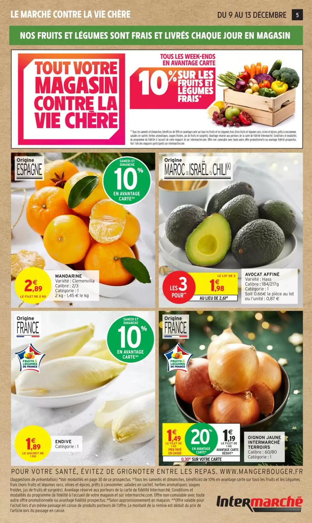 Prospectus promotionnel Intermarché valable à partir du 09/12/2025 - Page 5.