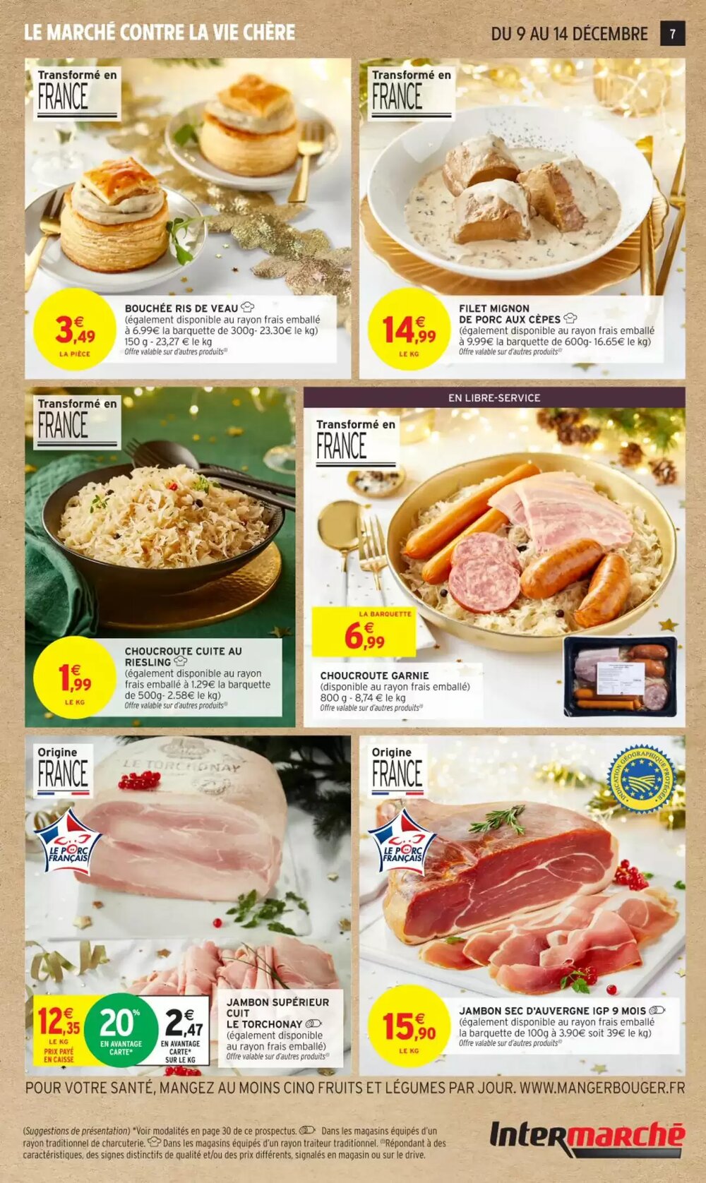 Prospectus promotionnel Intermarché valable à partir du 09/12/2025 - Page 7.