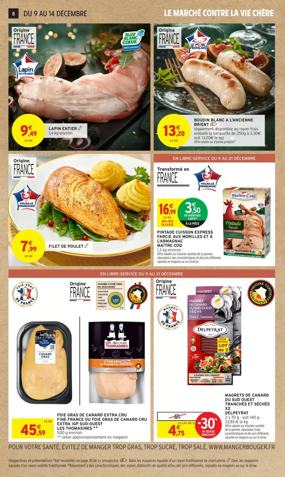 Prospectus promotionnel Intermarché valable à partir du 09/12/2025 - Page 8.