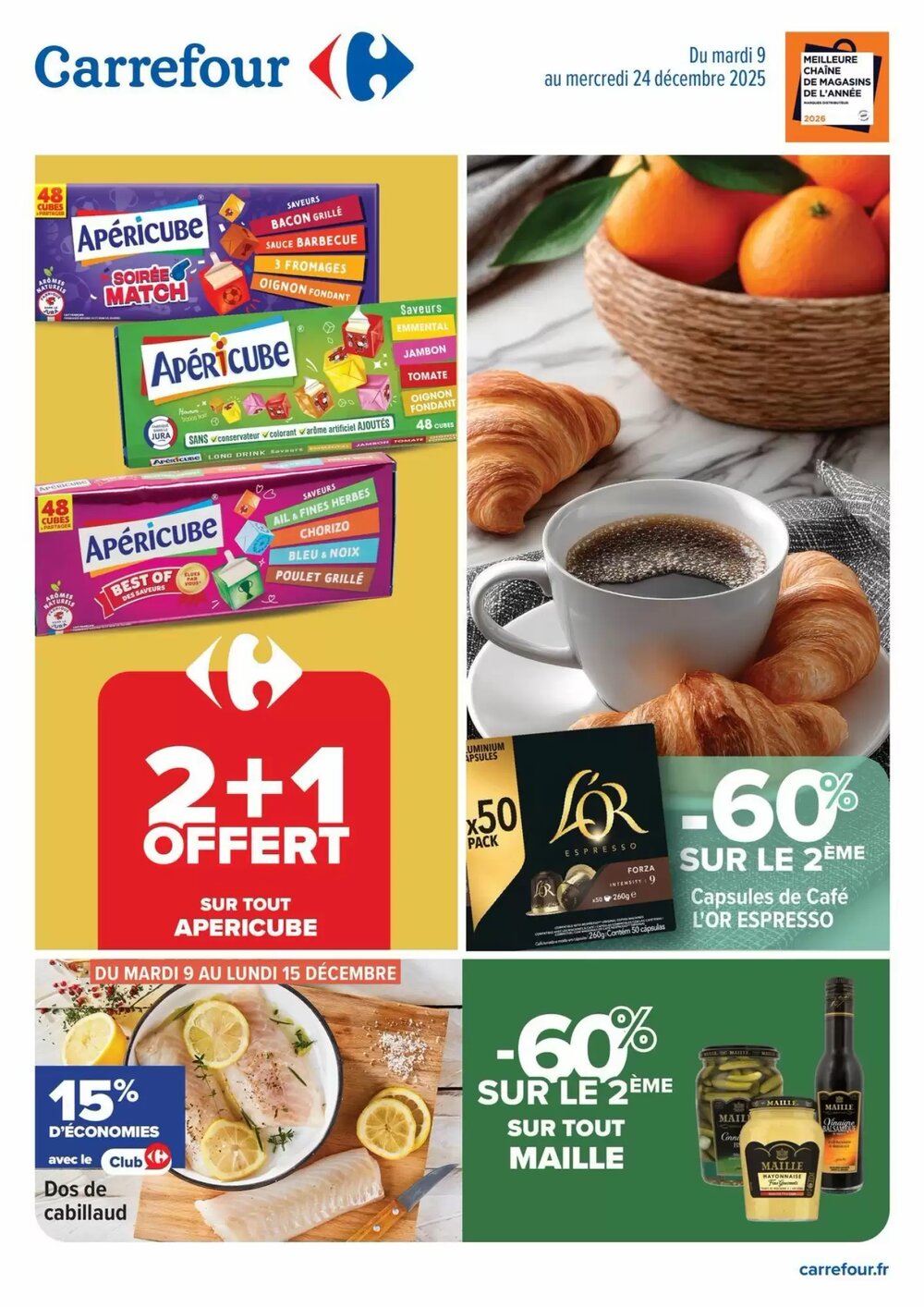 Prospectus promotionnel Carrefour valable à partir du 09/12/2025 - Page 1.