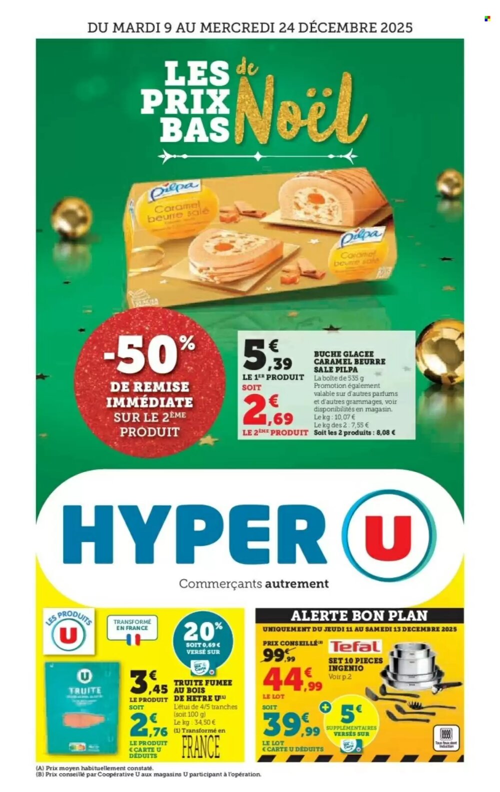Prospectus promotionnel Hyper U valable à partir du 09/12/2025 - Page 1.