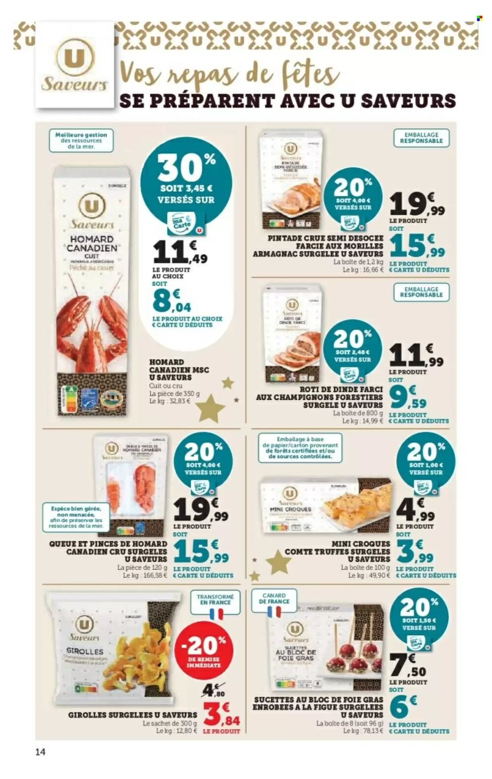 Prospectus promotionnel Super U valable à partir du 09/12/2025 - Page 14.
