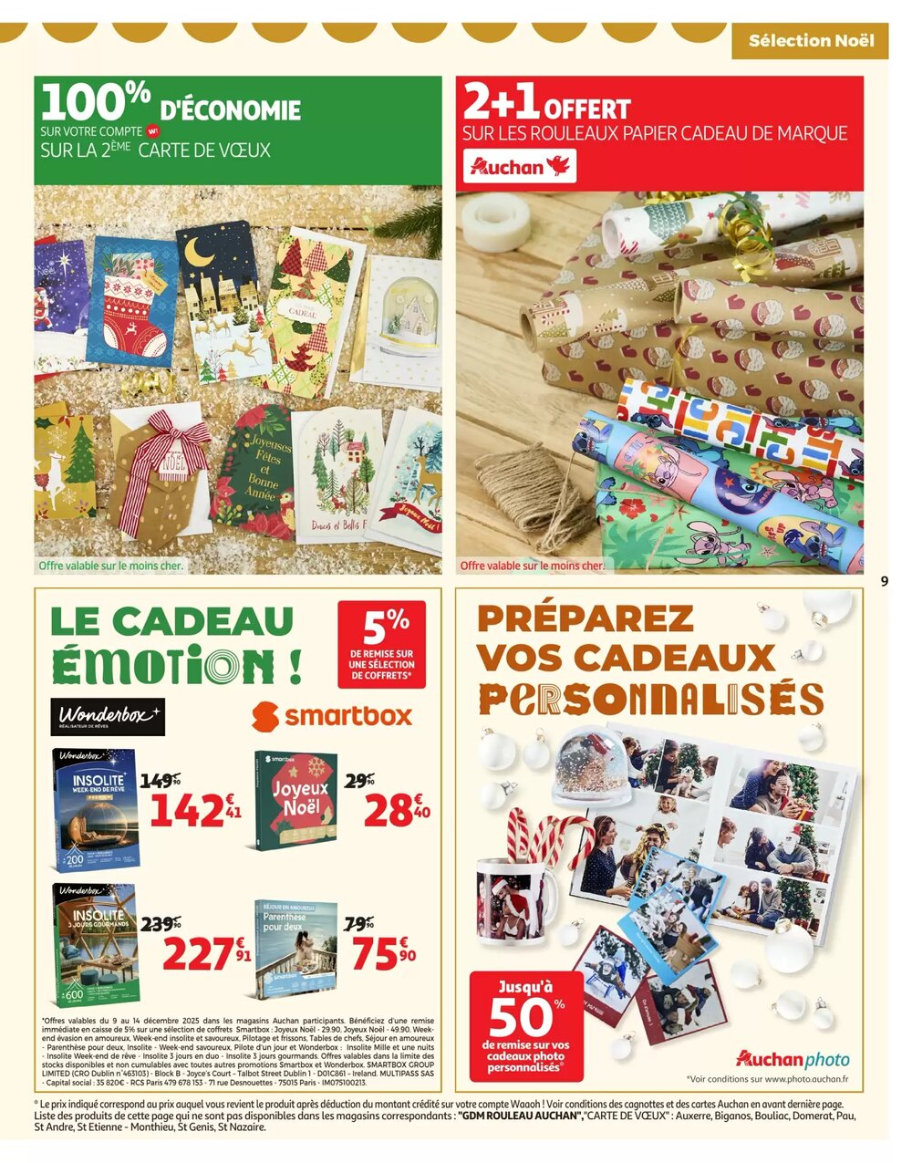Prospectus promotionnel Auchan valable à partir du 09/12/2025 - Page 9.