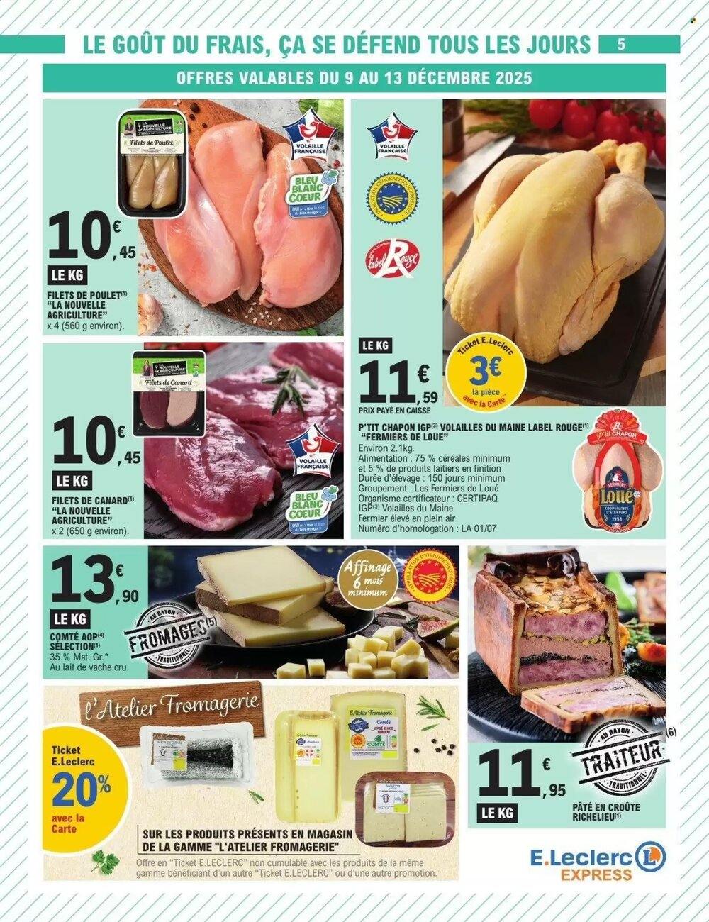 Prospectus promotionnel E.Leclerc Express valable à partir du 09/12/2025 - Page 5.