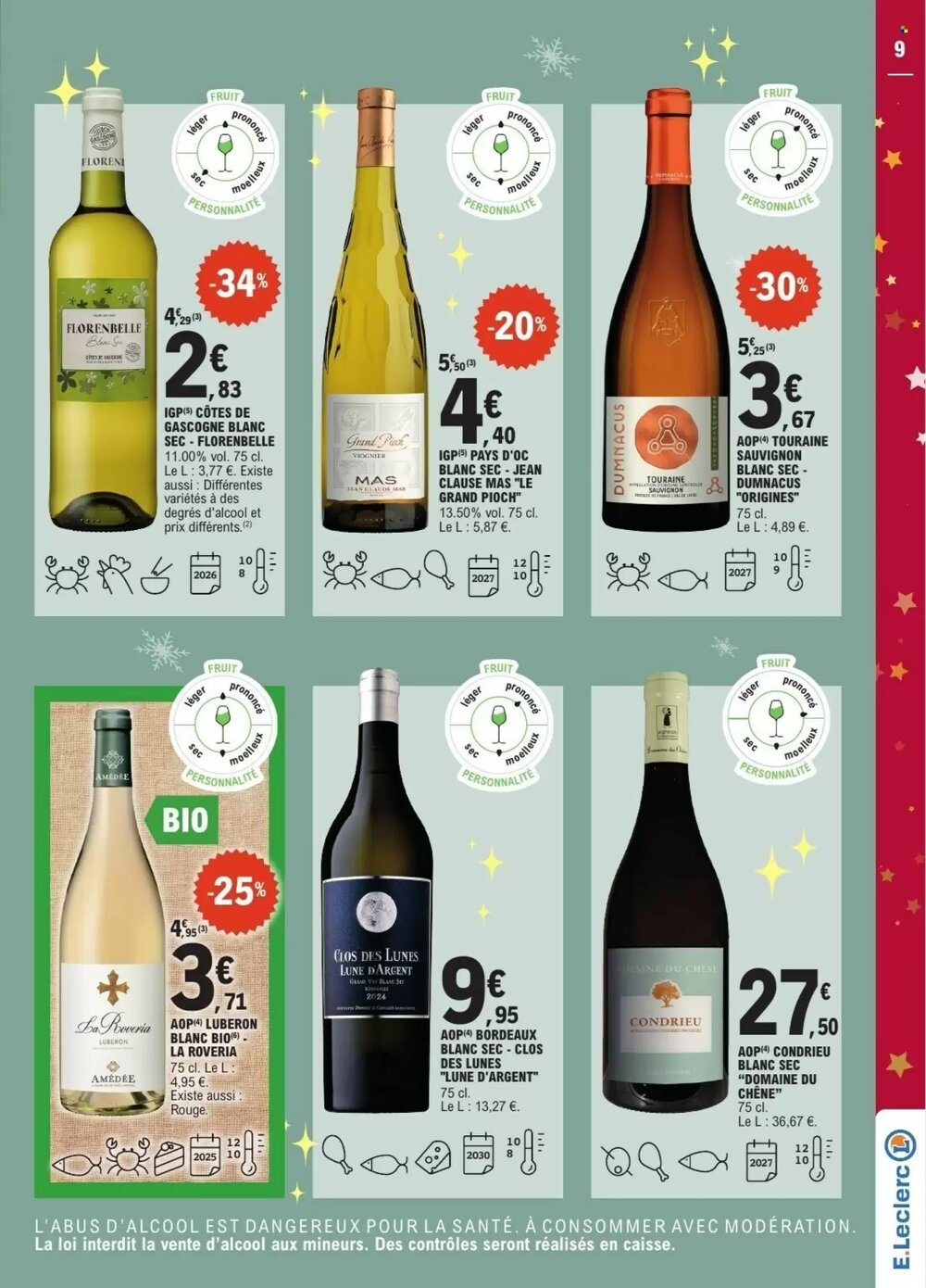 Prospectus promotionnel E.Leclerc valable à partir du 09/12/2025 - Page 9.
