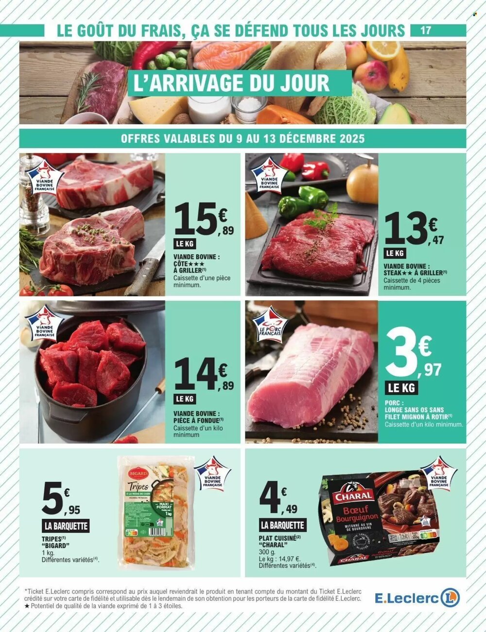 Prospectus promotionnel E.Leclerc valable à partir du 09/12/2025 - Page 17.