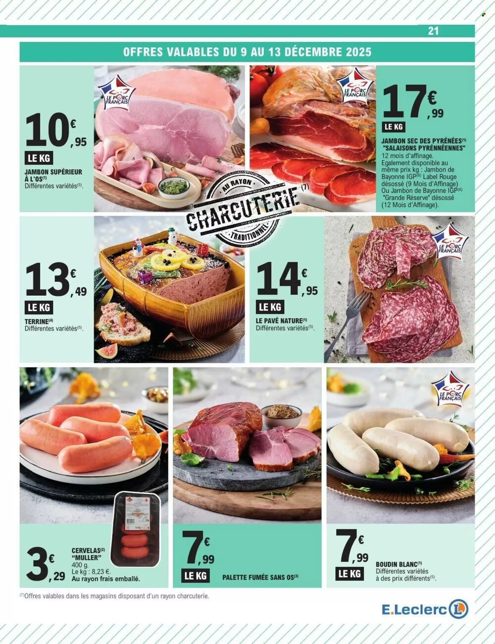 Prospectus promotionnel E.Leclerc valable à partir du 09/12/2025 - Page 21.