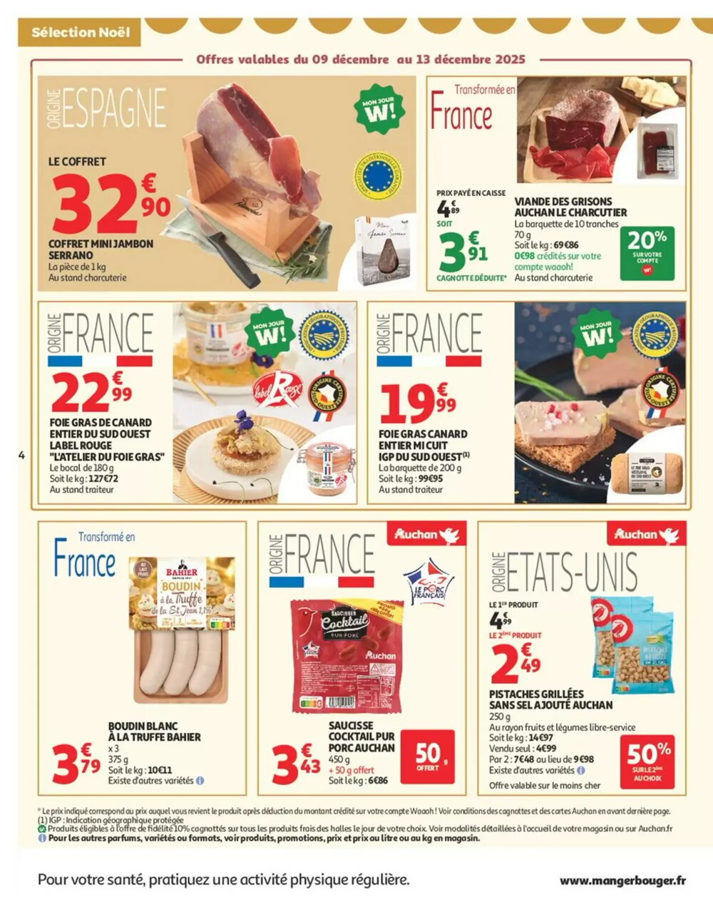 Prospectus promotionnel Auchan valable à partir du 09/12/2025 - Page 4.