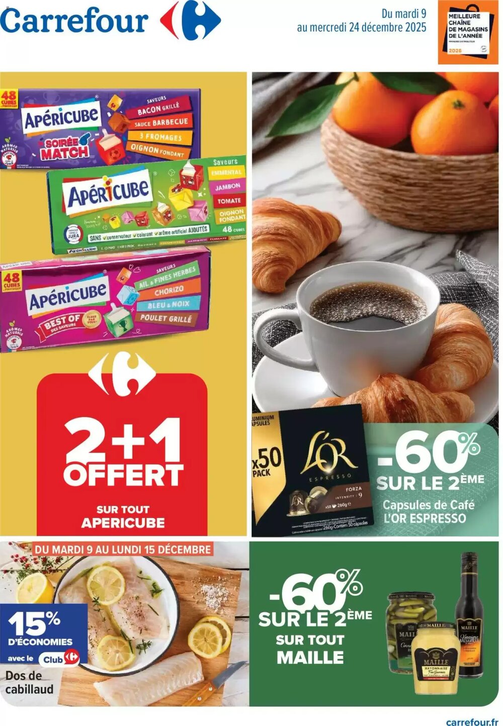 Prospectus promotionnel Carrefour valable à partir du 09/12/2025 - Page 1.
