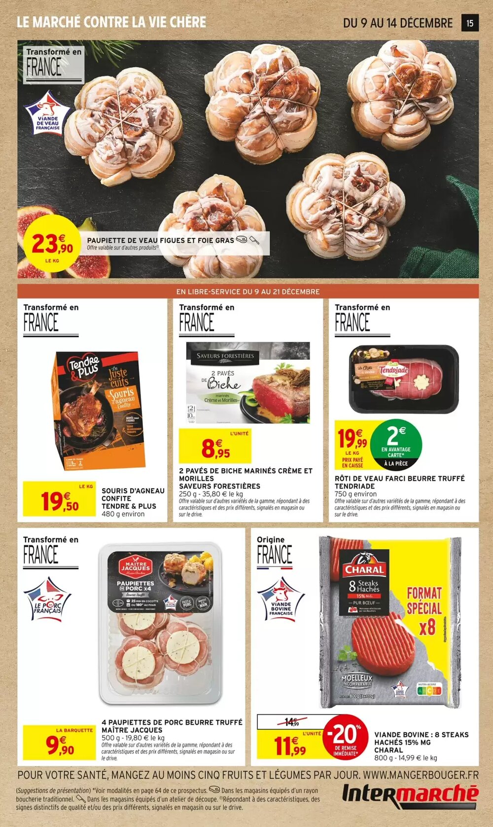 Prospectus promotionnel Intermarché valable à partir du 09/12/2025 - Page 15.