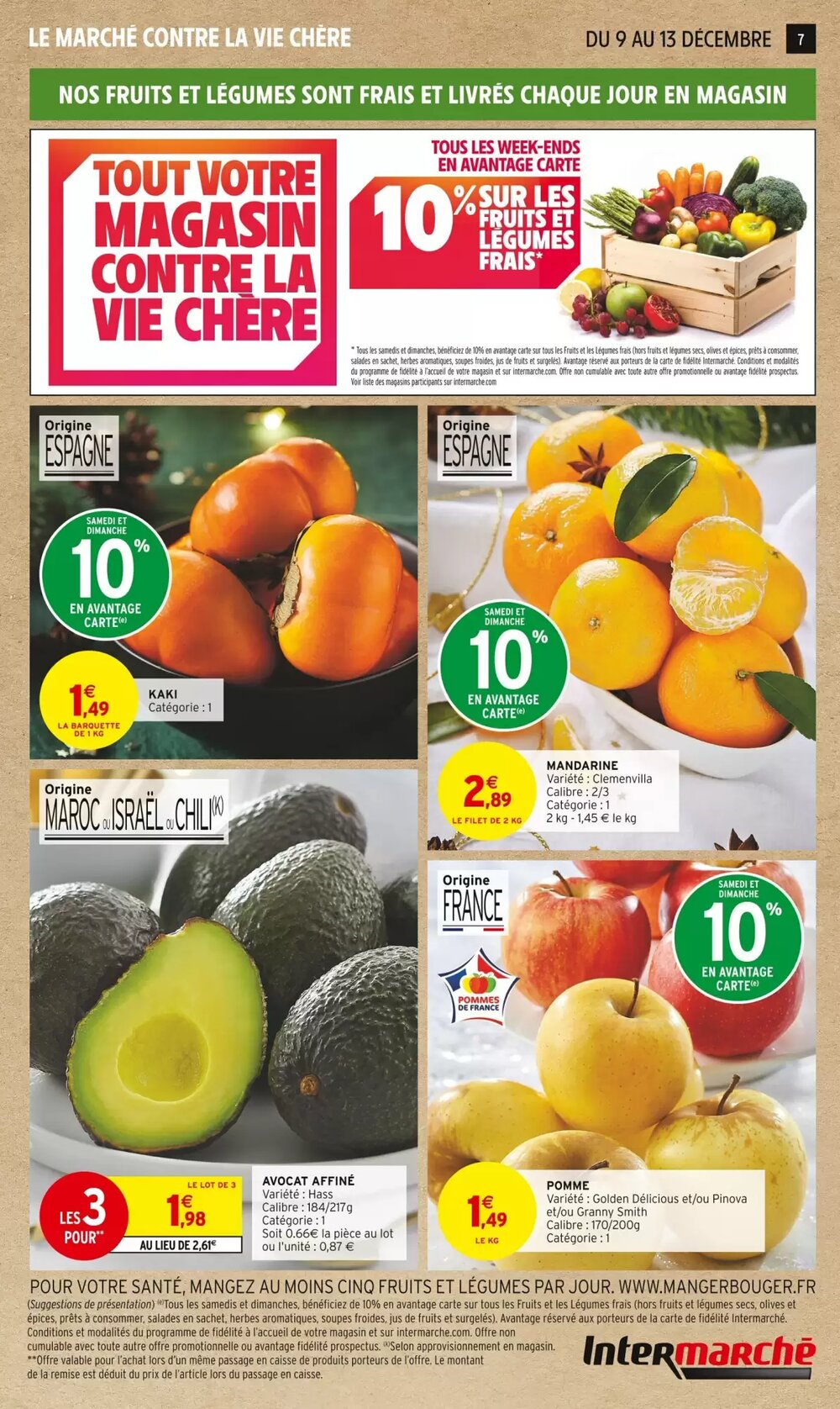 Prospectus promotionnel Intermarché valable à partir du 09/12/2025 - Page 7.