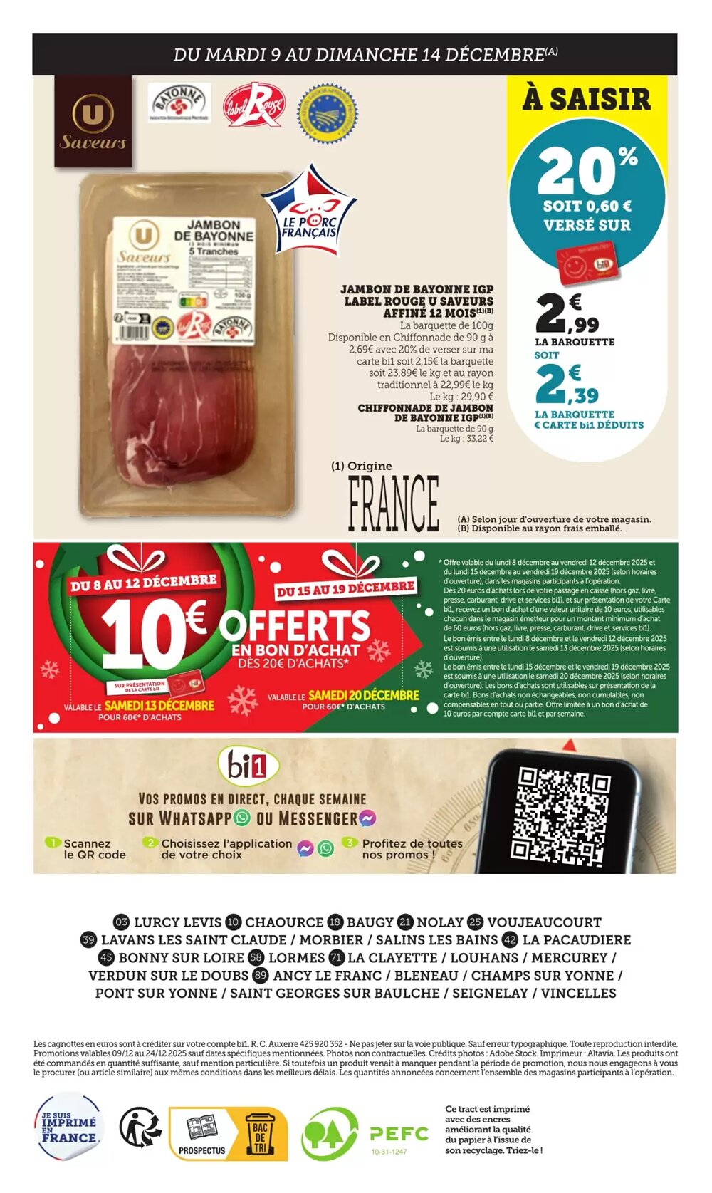 Prospectus promotionnel Bi1 valable à partir du 09/12/2025 - Page 32.