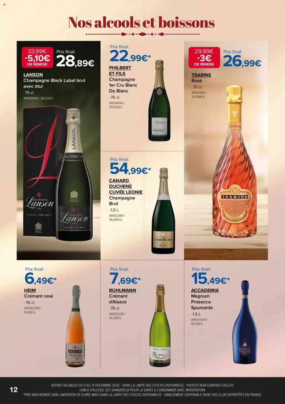 Prospectus promotionnel Costco valable à partir du 09/12/2025 - Page 12.