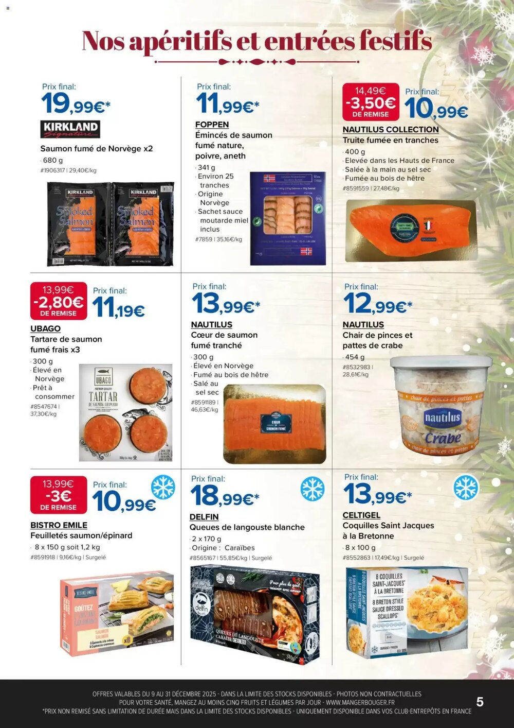 Prospectus promotionnel Costco valable à partir du 09/12/2025 - Page 5.
