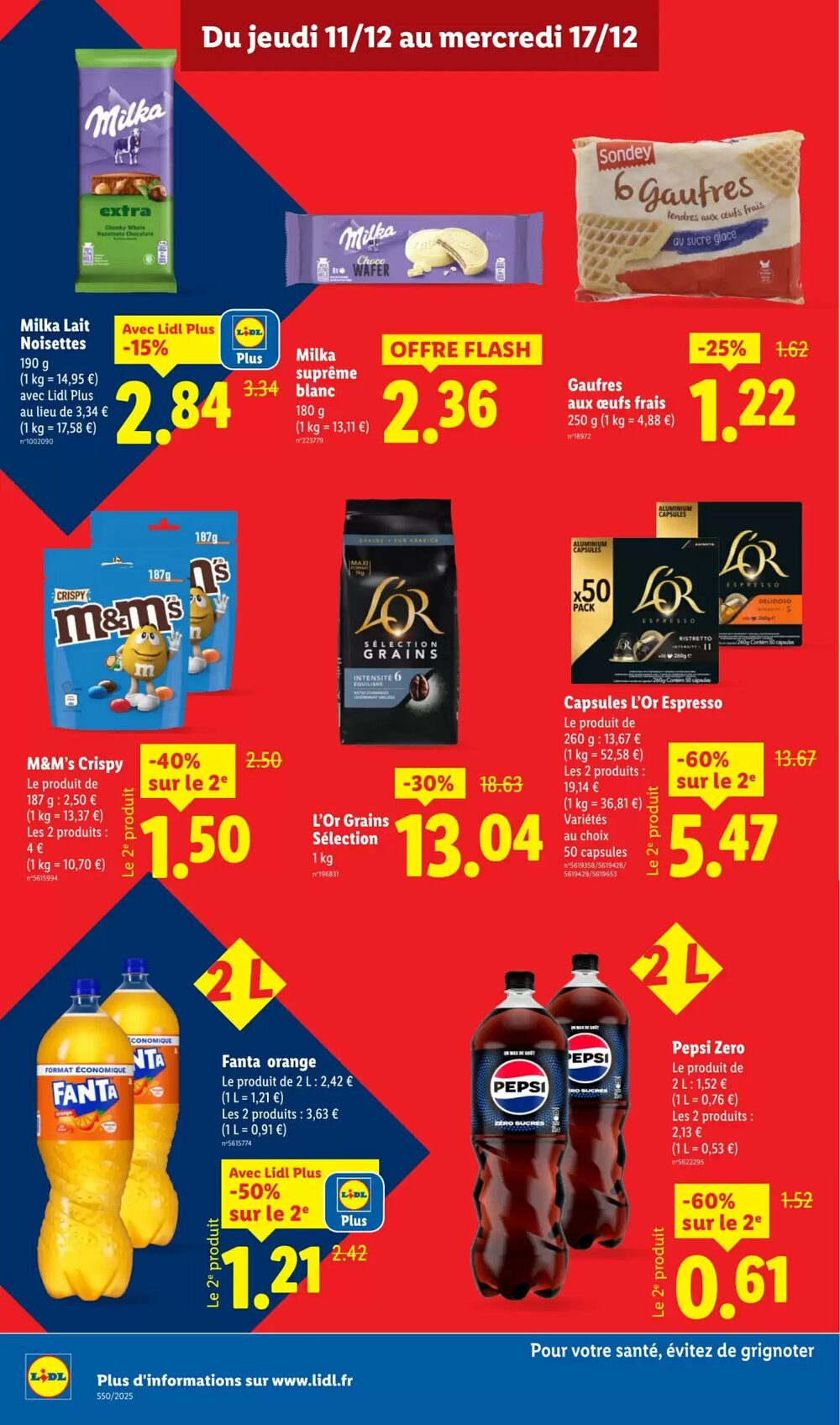 Prospectus promotionnel Lidl valable à partir du 11/12/2025 - Page 16.
